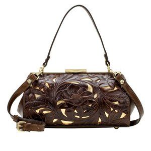 Patricia Nash Bovino Frame Satchel Bag Purse NEW